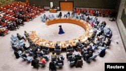 Советот за безбедност на Обединетите нации се состана откако Русија призна два отцепени региони во источна Украина како независни ентитети, Њујорк, САД, 21 февруари 2022 година.