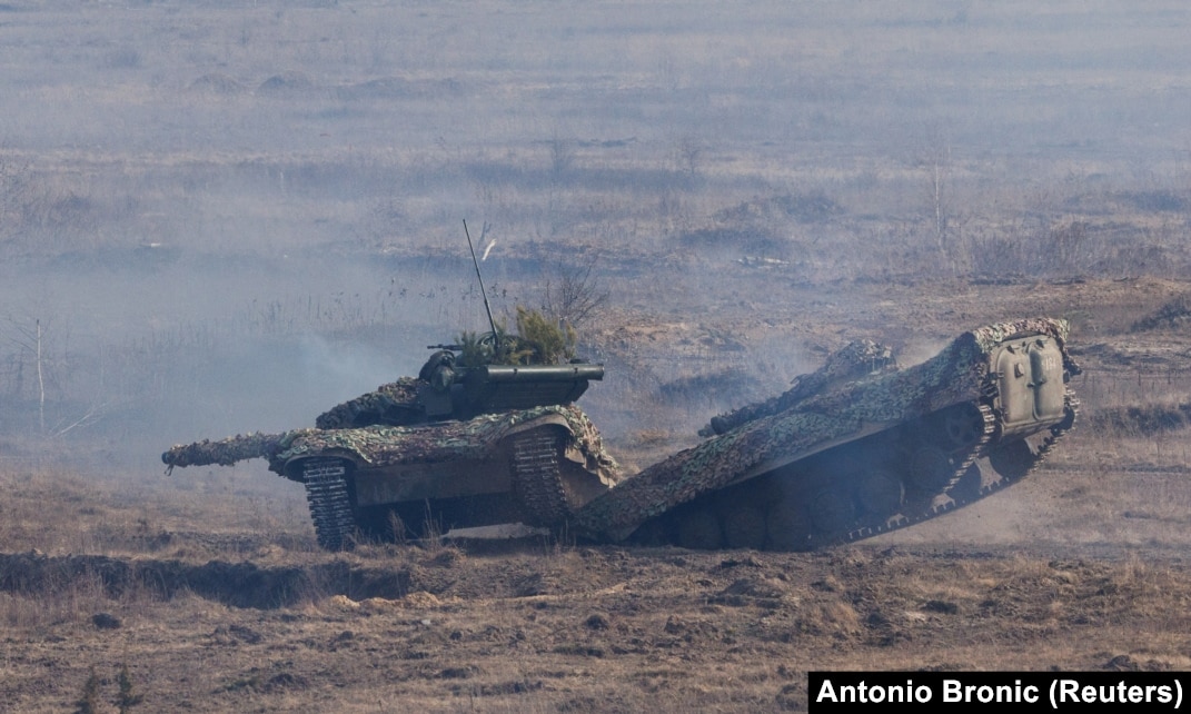 Jets In Bulgaria, Tanks In The Donbas: Latest Images From Ukraine Crisis