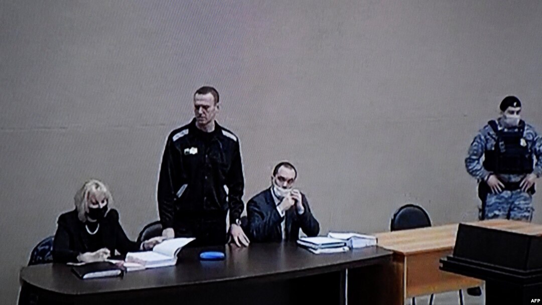 рускиот опозициски лидер Алексеј Навални на суд, архивска фотографија