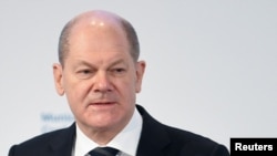 Kancelari gjerman, Olaf Scholz gjatë Konferencës së Sigurisë në Mynih. 