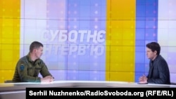 Начальник штабу Сил тероборони ЗСУ Сергій Собко і ведучий Сашко Шевченко