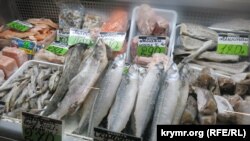 Продажа продуктов в Феодосии, Крым, февраль 2022 года