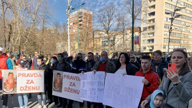 Protesti u Sarajevu, traži se pravda za smrt djevojčice Džene Gadžun