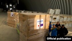 Гуманитарный груз прибыл в Таджикистан через Карго Центр в Термезе 