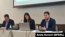 Konferencija za medije Atlantskog saveza na kojem je predstavljena analiza "Otvoreni Balkan", Podgorica 17. februar 2022.