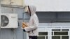 Turkmenistan. Boy with bread in the hands. Ashgabat. February, 2022 