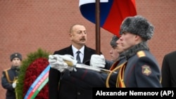 Азербејџанскиот претседател Илхам Алиев во Москва