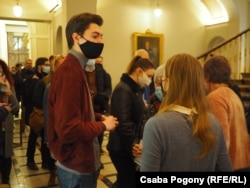 A Hungarian opposition event in central London in January.