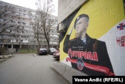 Mural në Beograd dedikuar Arsen Pavlov, i njohur si Motorola.
