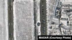 Вид на аэродром Миллерово, спутниковый снимок