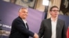 Orbán Viktor miniszterelnök találkozója Aleksandar Vučić szerb elnökkel Belgrádban 2020. május 15-én