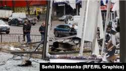 Последствия российской атаки на Киев 24 февраля 2022 года