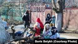 Эвакуированные жители сепаратистских республик Донбасса, март 2022 года