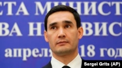 Serdar Berdymukhammedov, Turkmen foreign minister and son of President Gurbanguly Berdymukhammedov (file photo)