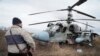 Подбитый российский вертолёт под Гостомелем