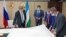 Глава Башкортостана Радий Хабиров на встрече с французскими инвесторами Патриком Хоффманом и Антуаном Менделовичи