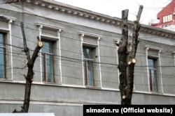 Обрізка дерев у Сімферополі, лютий 2022 року