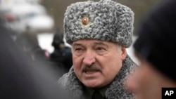 Belarus's authoritarian leader, Alyaksandr Lukashenka (file photo)