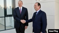 Ֆրանսիայի նախագահ Ֆրանսուա Օլանդ և Ադրբեջանի նախագահ Իլհամ Ալիև, արխիվ