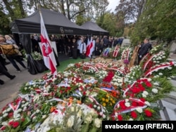 Пахаваньне Аляксандра Мілінкевіча. Вайсковыя могілкі ў Варшаве (Польшча), 22 жніўня 2026 году