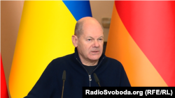 «Я дуже чітко дав зрозуміти, що Україна має право бути незалежною, суверенною, демократичною державою, яка вирішила, що хоче бути частиною Європейського союзу», – Олаф Шольц