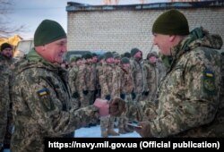 Українські морські піхотинці в зоні ООС. 28 грудня 2020 року