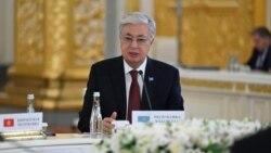 Kazakh President Qasym-Zhomart Toqaev in Moscow in October 2024. 