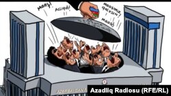 "Milli Məclisdə etiraz dalğası". Karikatura. Gündüz Ağayev. 07okt2017