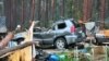 Палаточный лагерь под Красноярском после урагана