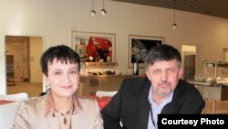 Ян Максімюк і ўкраінская пісьменьніца Аксана Забужка