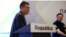 Respublica партиясының съезінде сөйлеп тұрған продюсер Азамат Марклен. Астана, 4 шілде 2026 жыл. 