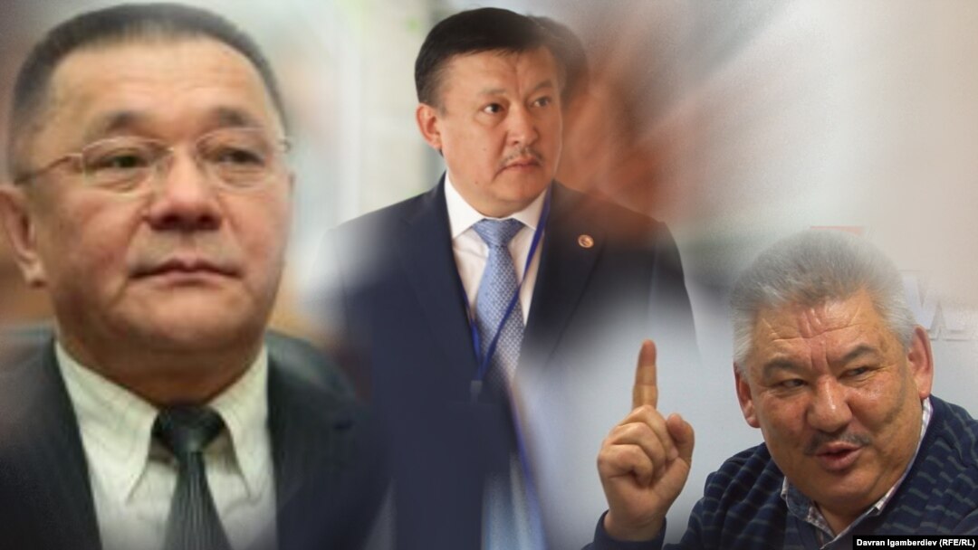 Кеңешбек Дүйшөбаев, Ахматбек Келдибеков жана Азимбек Бекназаров. Коллаж.