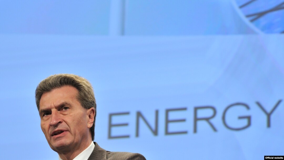 EU Energy Commissioner Guenther Oettinger: "It is decisive that we build direct connections to the sources in the Caspian basin over the next decade."