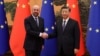 European Council President Charles Michel meets with Chinese President Xi Jinping in Beijing on December 1.