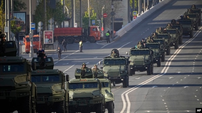 Parada ushtarake në Moskë, 9 maj 2023.