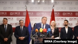 Pres konferencija Saveza nezavisnih socijaldemokrata u Banjaluci, 19. mart 2026. 