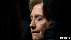 Hillary Clinton după comentarea rezultatelor alegerilor