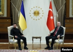 Переговори президентів України Володимира Зеленського та Туреччини Реджепа Таїпа Ердогана в президентському палаці в Анкарі 15 травня 2025 року