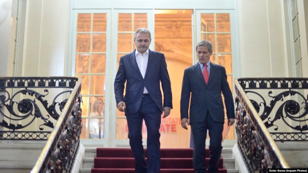 Dacian Cioloș și Liviu Dragnea, în vremea când guvernul tehnocrat era susținut de PSD din Parlament.