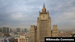 The headquarters of the Russian Foreign Ministry in Moscow (file photo)