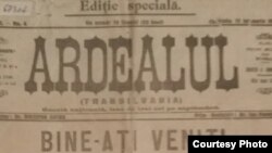 Cotdianul „Adevărul” salută intrarea armatei române în Basarabia (Foto: Centrul de Cultură și Istorie Militară, Chișinău)