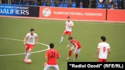 Кыргыз футболчулары Тажикстан менен ойноодо. Дүйшөмбү шаары