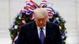 Moldova - președintele Donald Trump, de ziua veteranilor, la cimitirul militar din Arlington, Virginia, 11 noiembrie 2020.