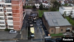 На месте поджога машин скорой помощи "Хацала", 23 марта 2026 года