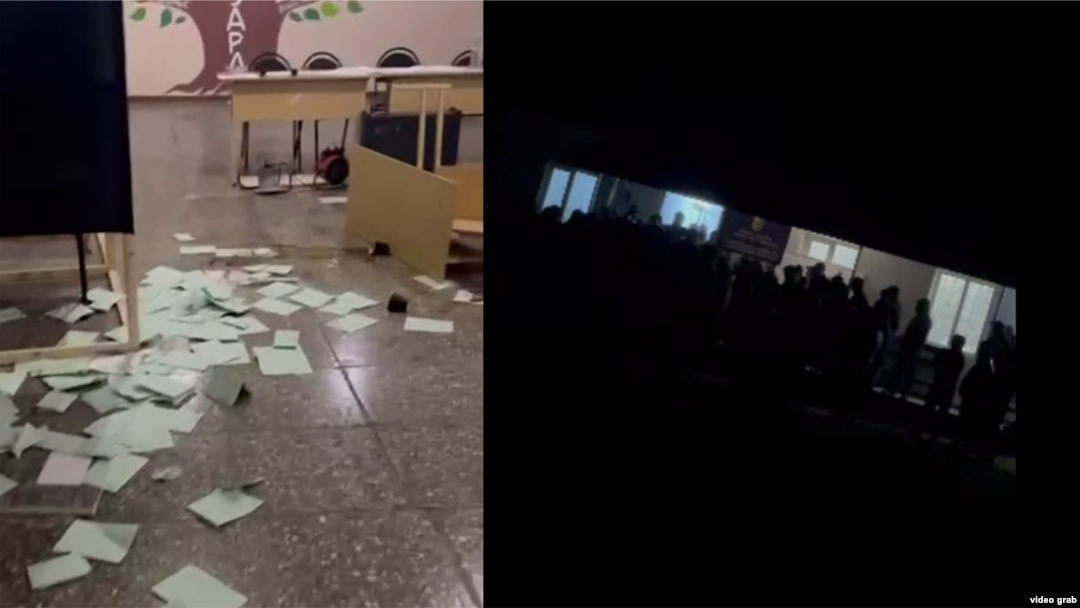 Абхазиядагы добушкана куралдуу кол салуудан кийин.