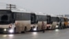 Колона автобусів із евакуйованими жителями прифронтового міста Олешки, 30 жовтня 2026 року