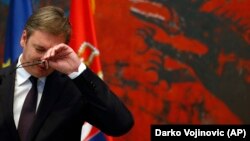 Српскиот претседател Александар Вучиќ