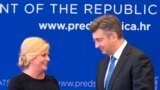 Kolinda Grabar Kitarović i Andrej Plenković