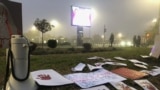 Serbia - Novi Sad - Citizens protest demanding the prosecution of those responsible for the demolition of the canopy at the Railway Station