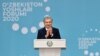 Uzbek President Shavkat Mirziyoyev attends the Youth Forum of Uzbekistan in Tashkent on December 25.